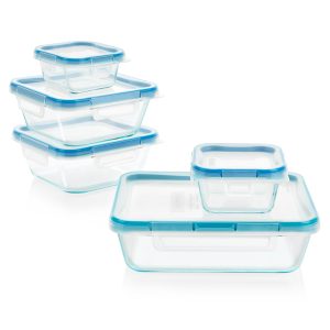 Snapware? Total Solution? Pyrex? Glass 10-piece Food Storage Container