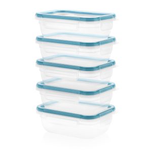 Snapware? Total Solution? 10-piece Rectangular Plastic Food Storage Set