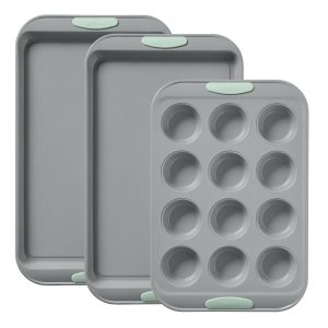 Pyrex? Metal Bakeware 3-Piece Set in Sage