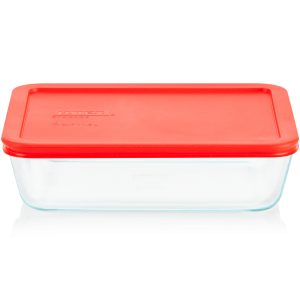 Pyrex? Simply Store? 6-Cup Rectangle Glass Storage with Plastic Lid