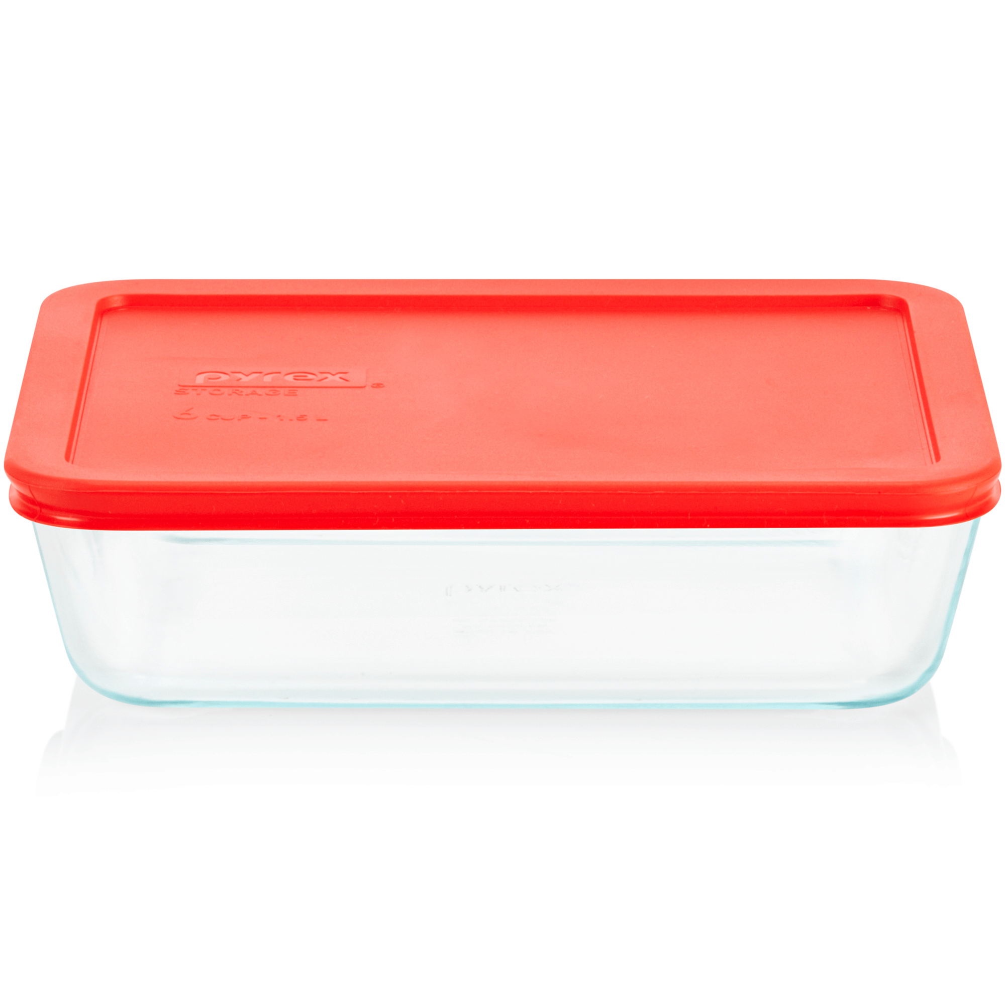 Pyrex? Simply Store? 6-Cup Rectangle Glass Storage with Plastic Lid