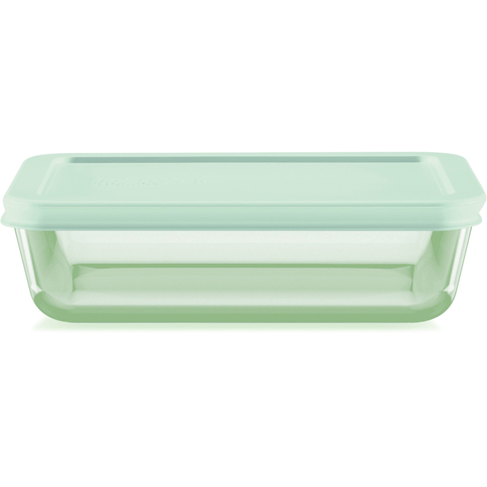 Pyrex® Simply Store® Tinted 3-cup Rectangle Storage with Green Plastic Lid