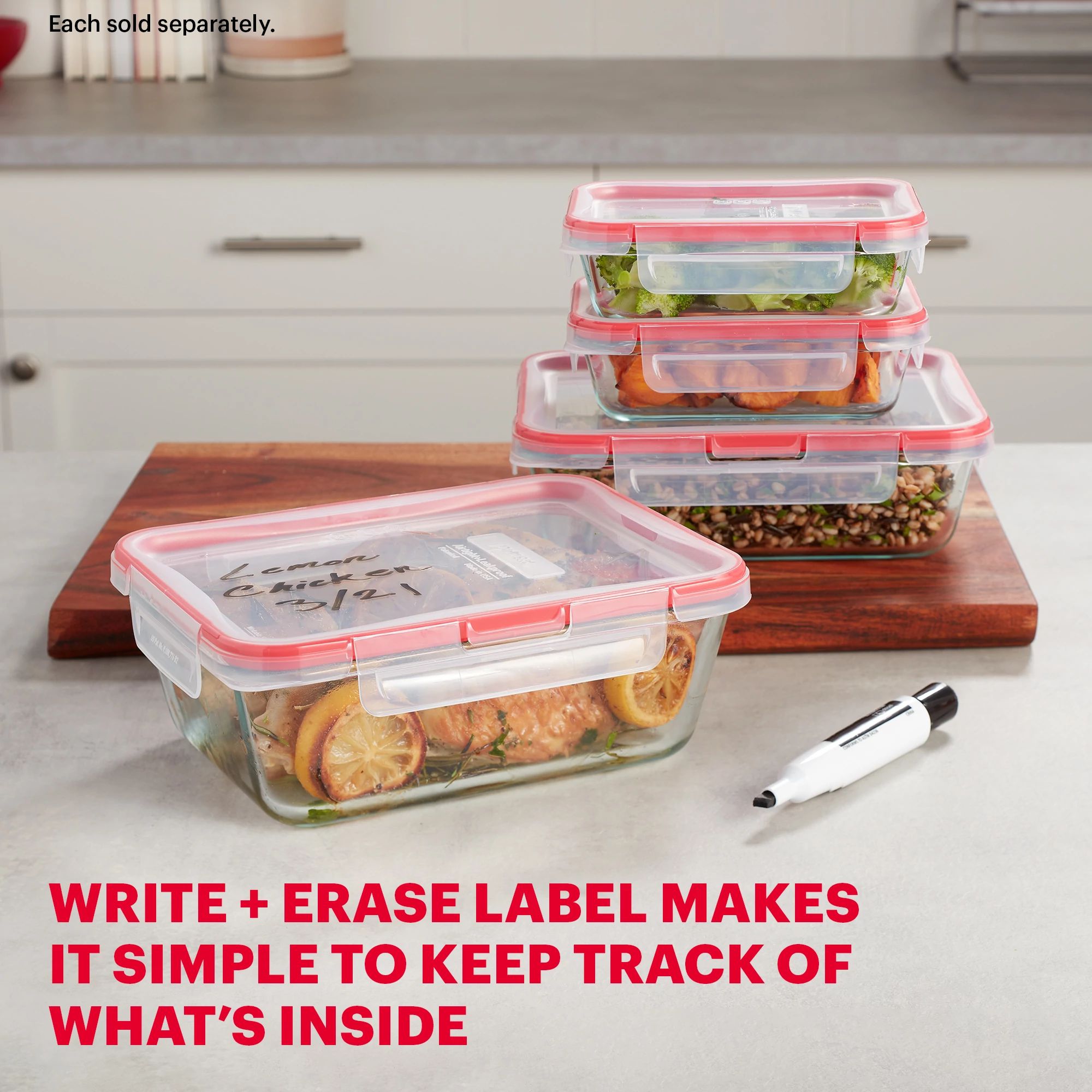 Pyrex? Freshlock? 8-cup Rectangle Glass Storage - Image 4