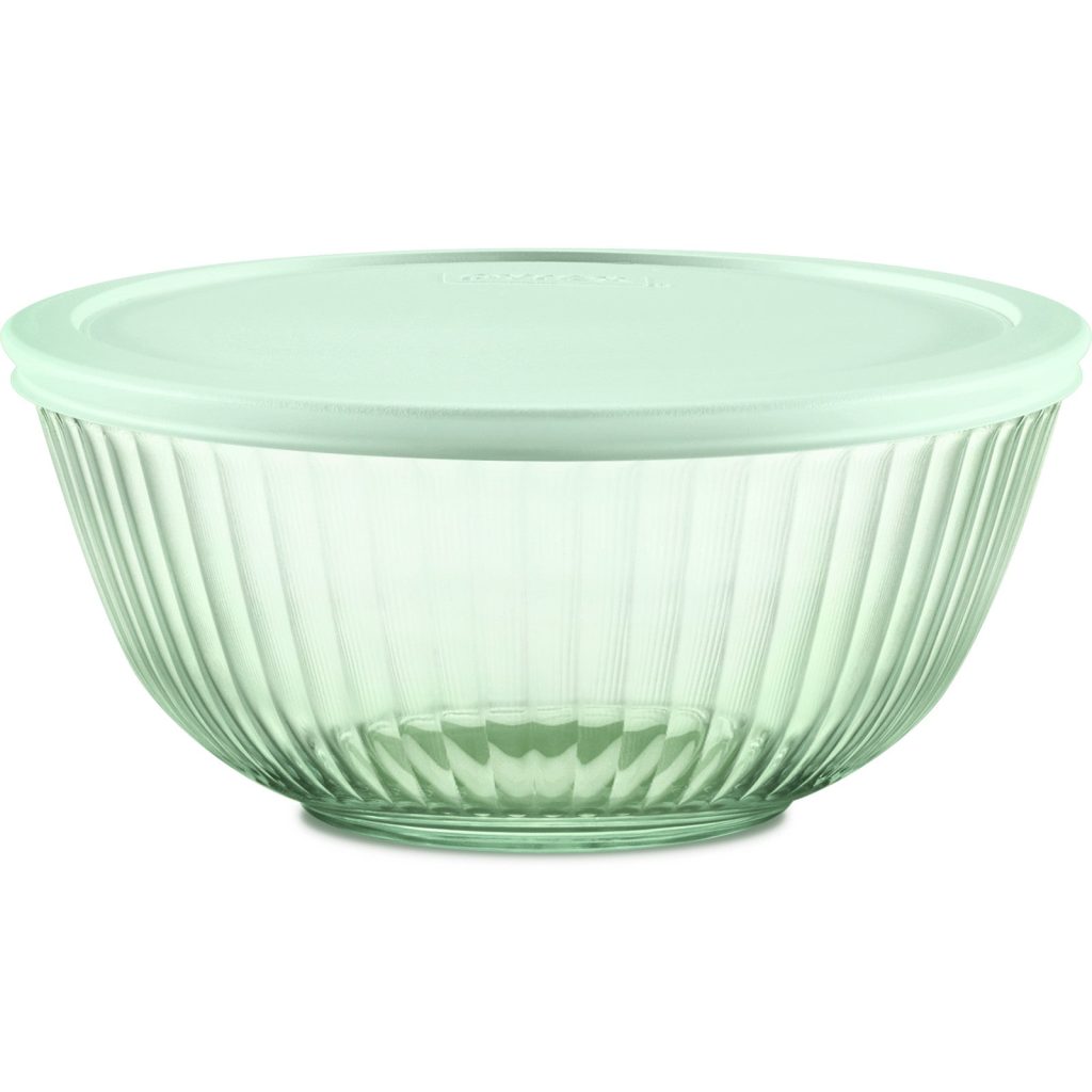Pyrex? Colors Sculpted Tinted 2.3-quart Mixing Bowl with Lid. Green