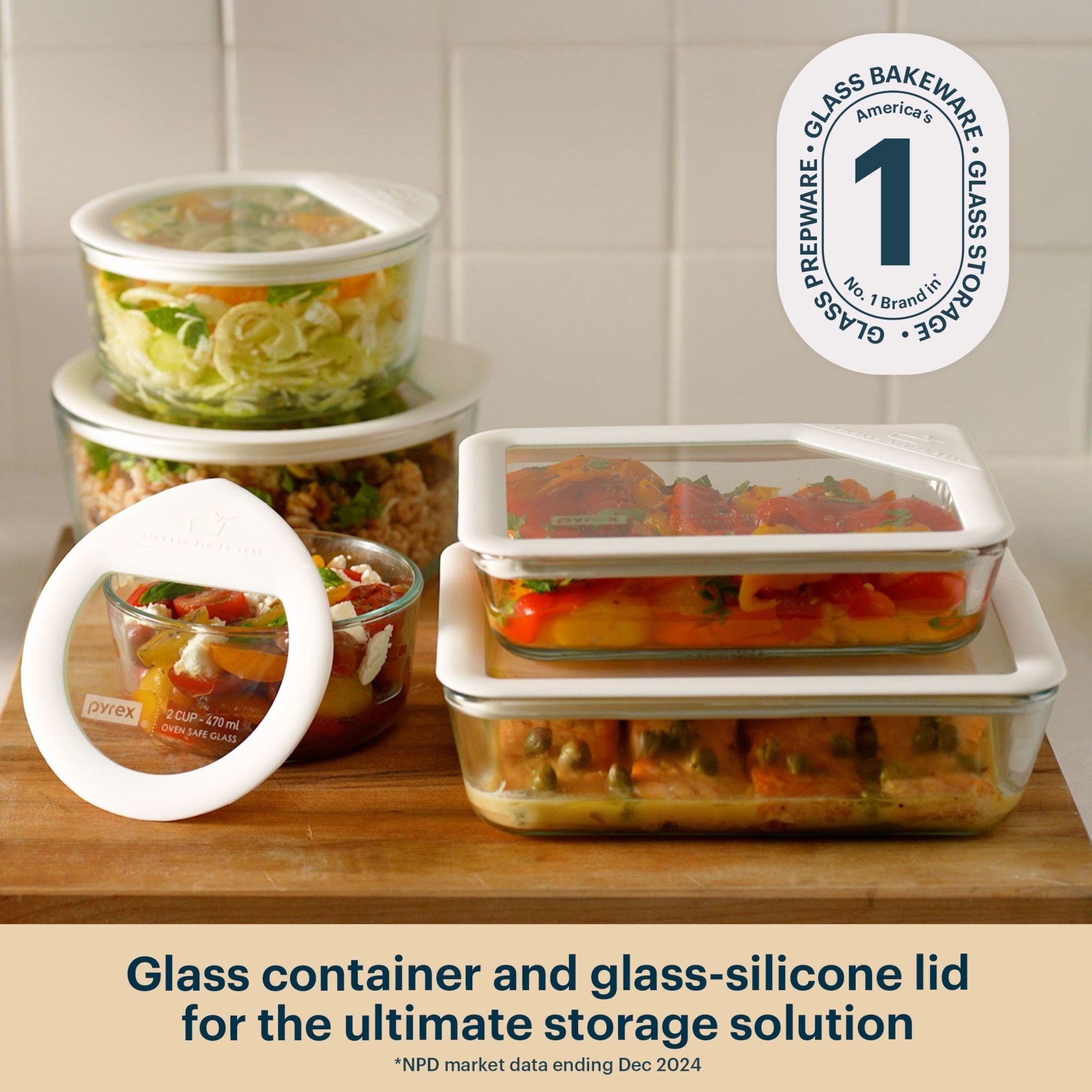 Pyrex? Ultimate 10-Piece Glass Storage Set with Glass Lids - Image 2