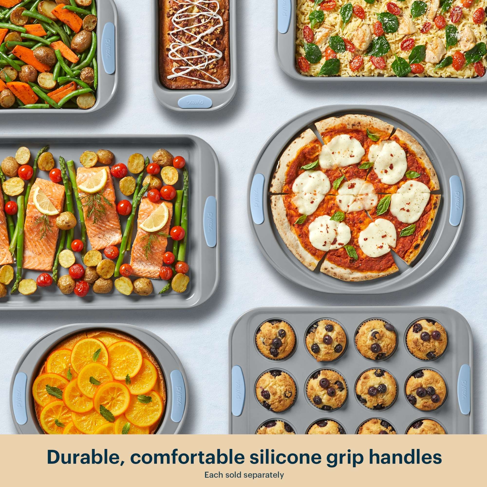 Pyrex? Metal Bakeware 8-Piece Set in Cerulean - Image 5