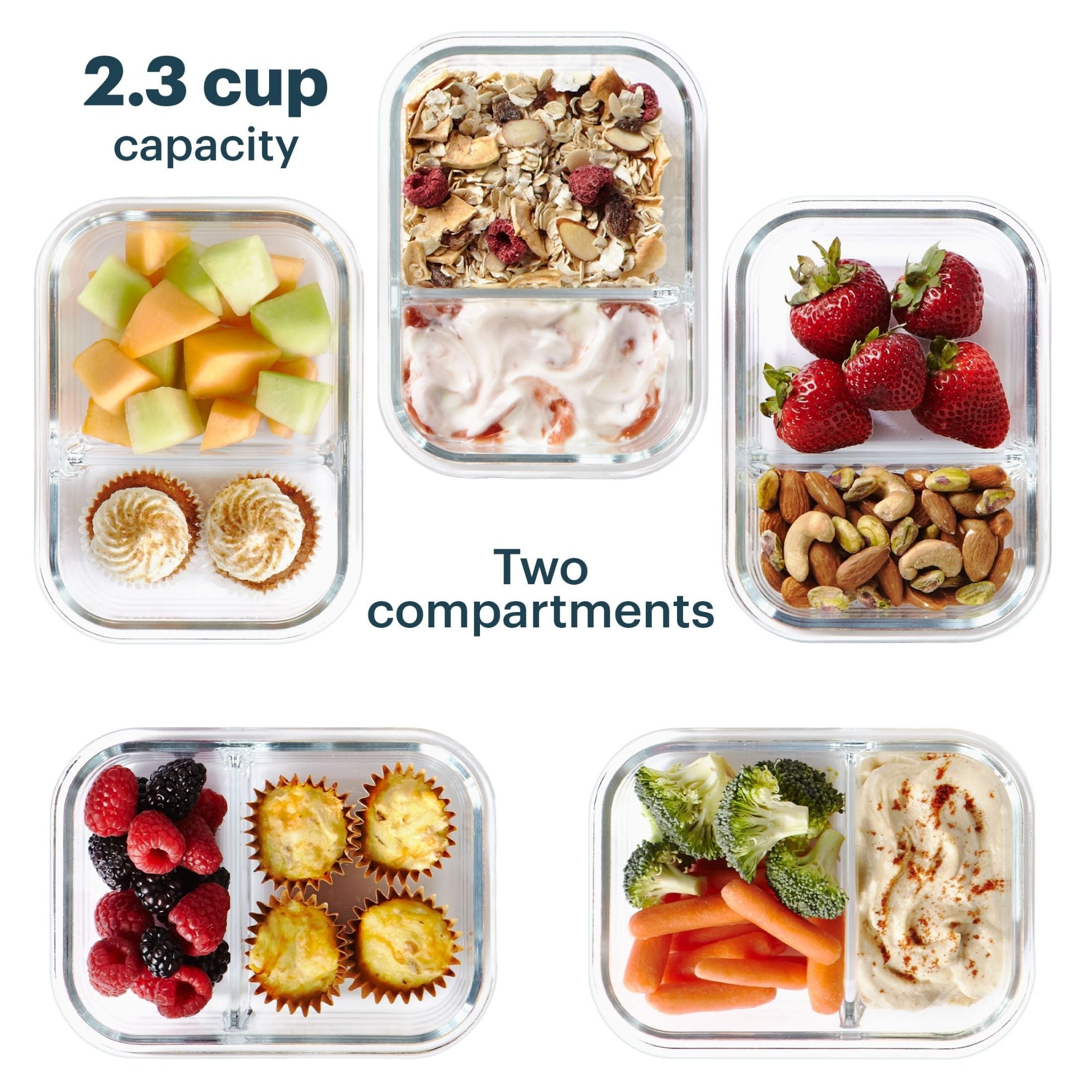 Pyrex? MealBox 10-Piece Divided Storage Set. 2.3 Cup - Image 3