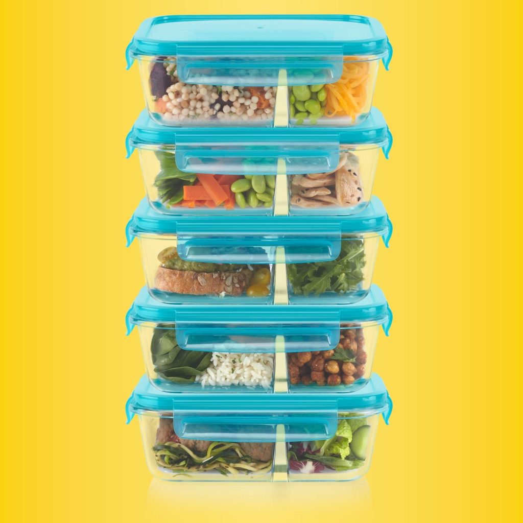 Pyrex? MealBox 10-Piece Divided Storage Set. 4 Cup