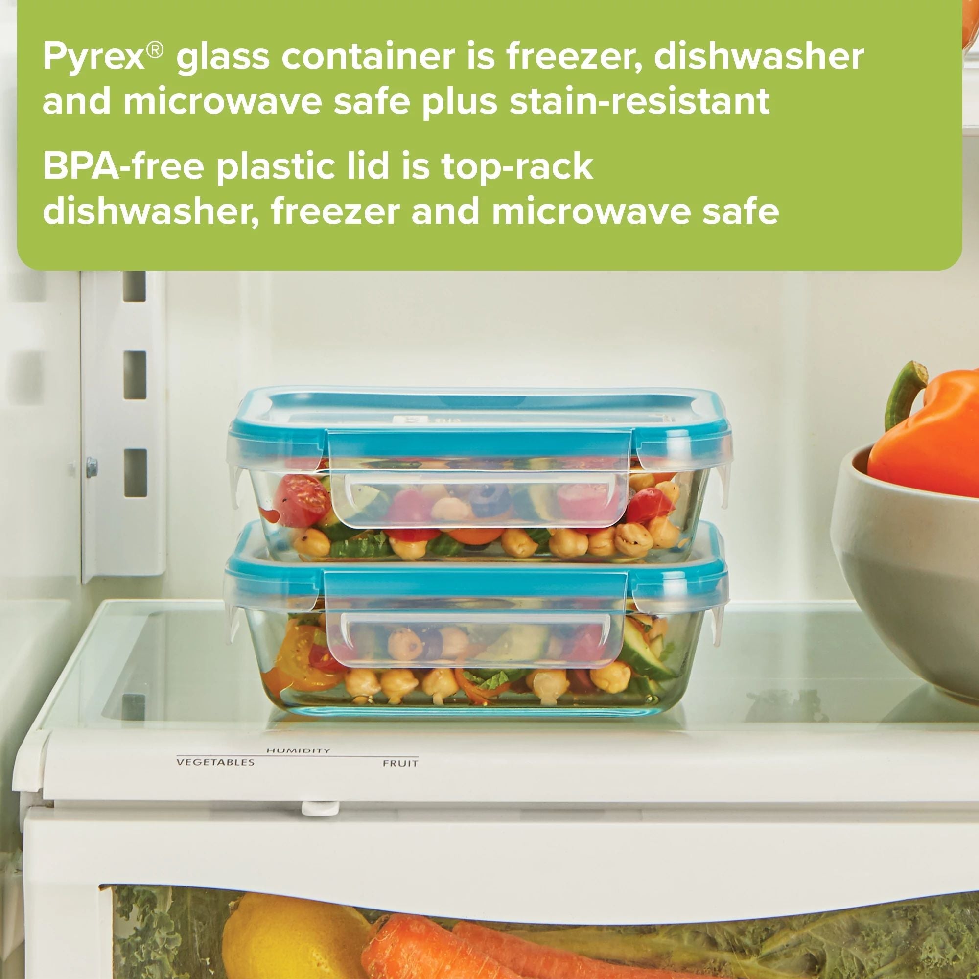 Snapware? Total Solution? Pyrex? 4-piece Glass Storage Set with Plastic Lids - Image 5