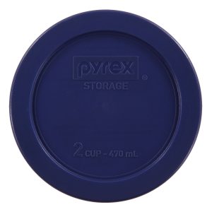 Pyrex? Blue Lid for 2-cup Glass Food Storage Container
