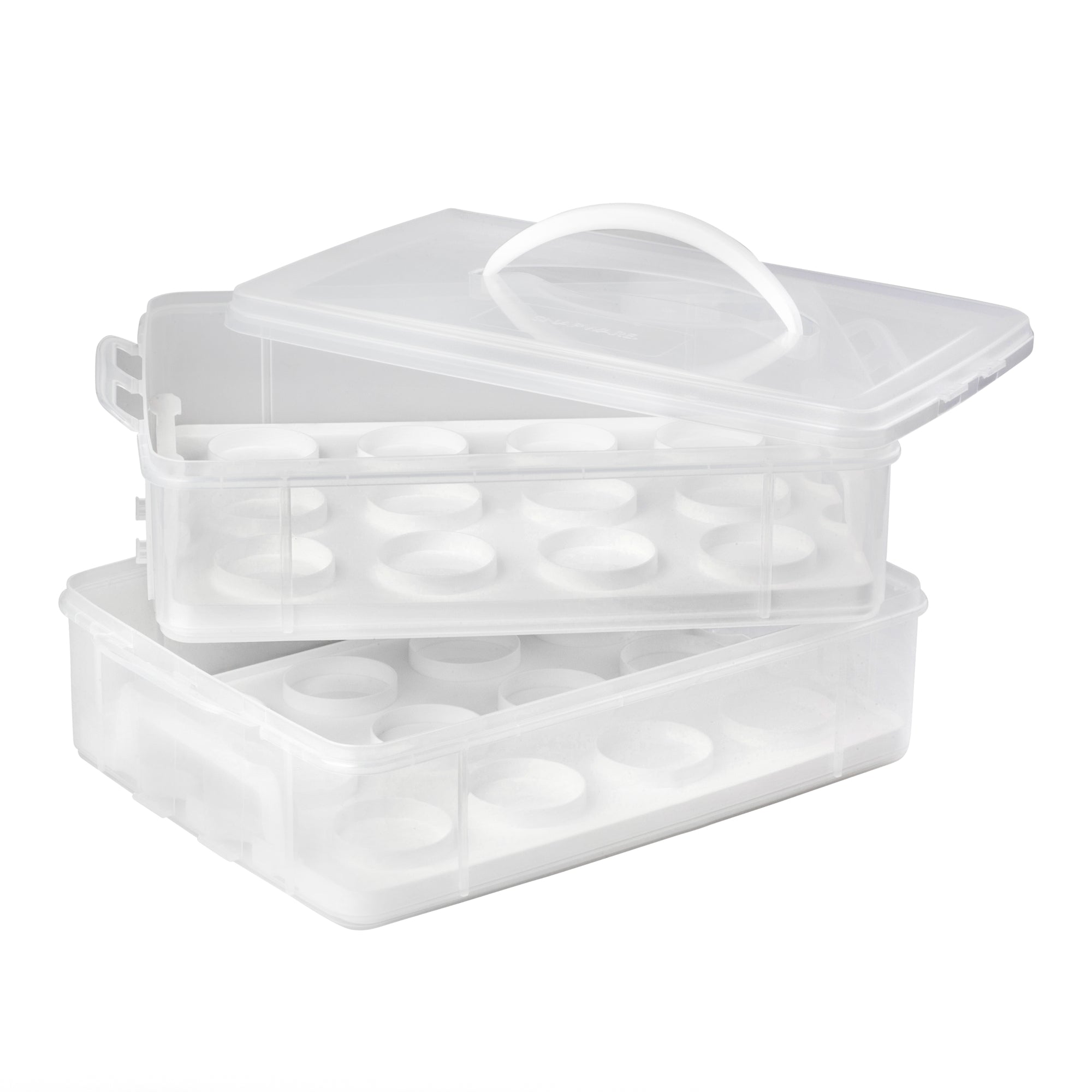 Snapware® Snap ‘N Stack Enter-Tainers 2-Layer Cookie. Cake & Brownie Carrier