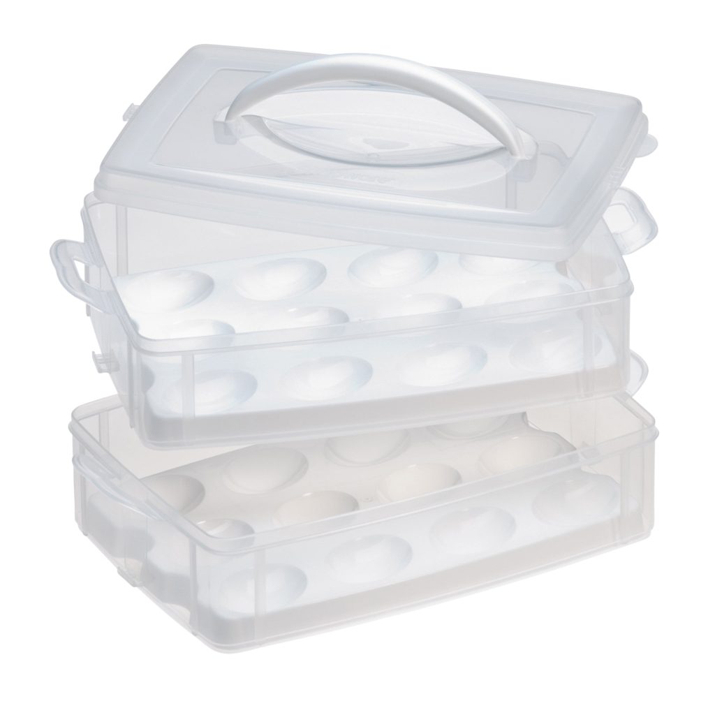 Snapware® Snap ‘N Stack 2-Layer Food Storage Container with Egg Holder Trays